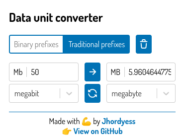 Data unit converter