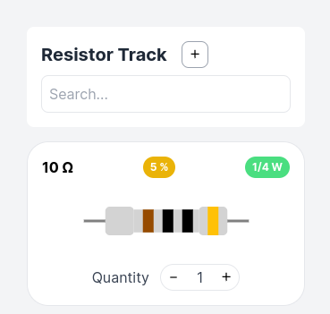 Resistor Tracker